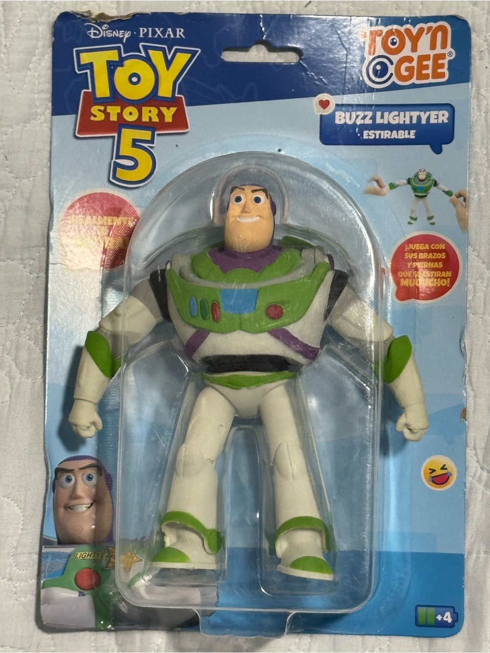 Disney Buzz Lightyear Figure - White, Green, Purple